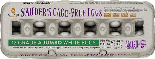 Jumbo White Cage free Eggs